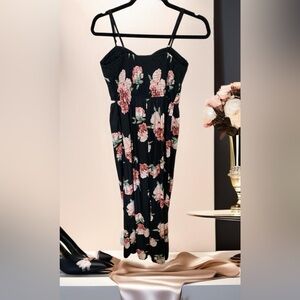 Band of Gypsies Floral Black Jumpsuit